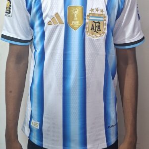 Argentina Home 2026 World cup Half Sleeve premium National Team Football Jersey (Logo Embroidery)