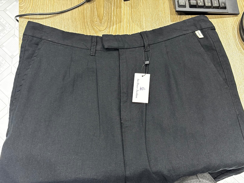 P-401 Men's Formal Pants Cotton/Lilen Loose Fit - Image 2